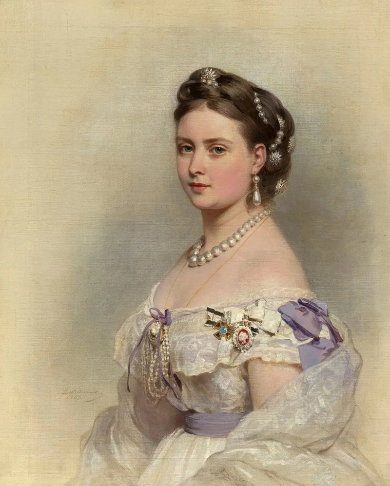 ヴィクトリア、ロイヤルプリンセス、プロイセンのヘレニエールプリンセス（1840-1901） - フランツ・ザヴェル・ウィンターハルター

Source:
Victoria, princesse royale, princesse héritière de Prusse (1840-1901) - Franz Xaver Winterhalter
