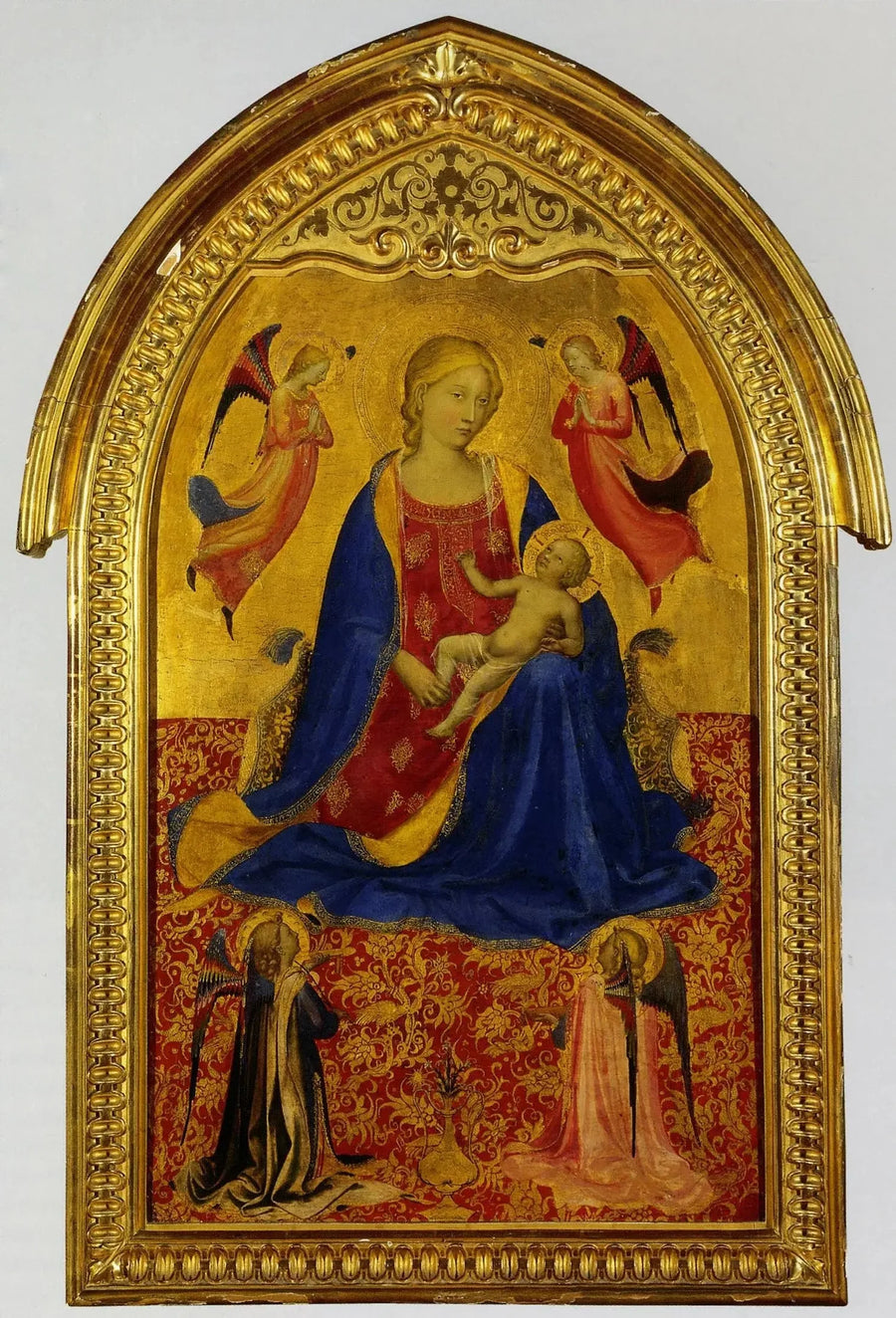 フランチェスコ・フラ・アンジェリコによる四天使と幼いイエスを抱く聖母子像

Source:
Vierge à l'Enfant avec quatre anges - Fra Angelico