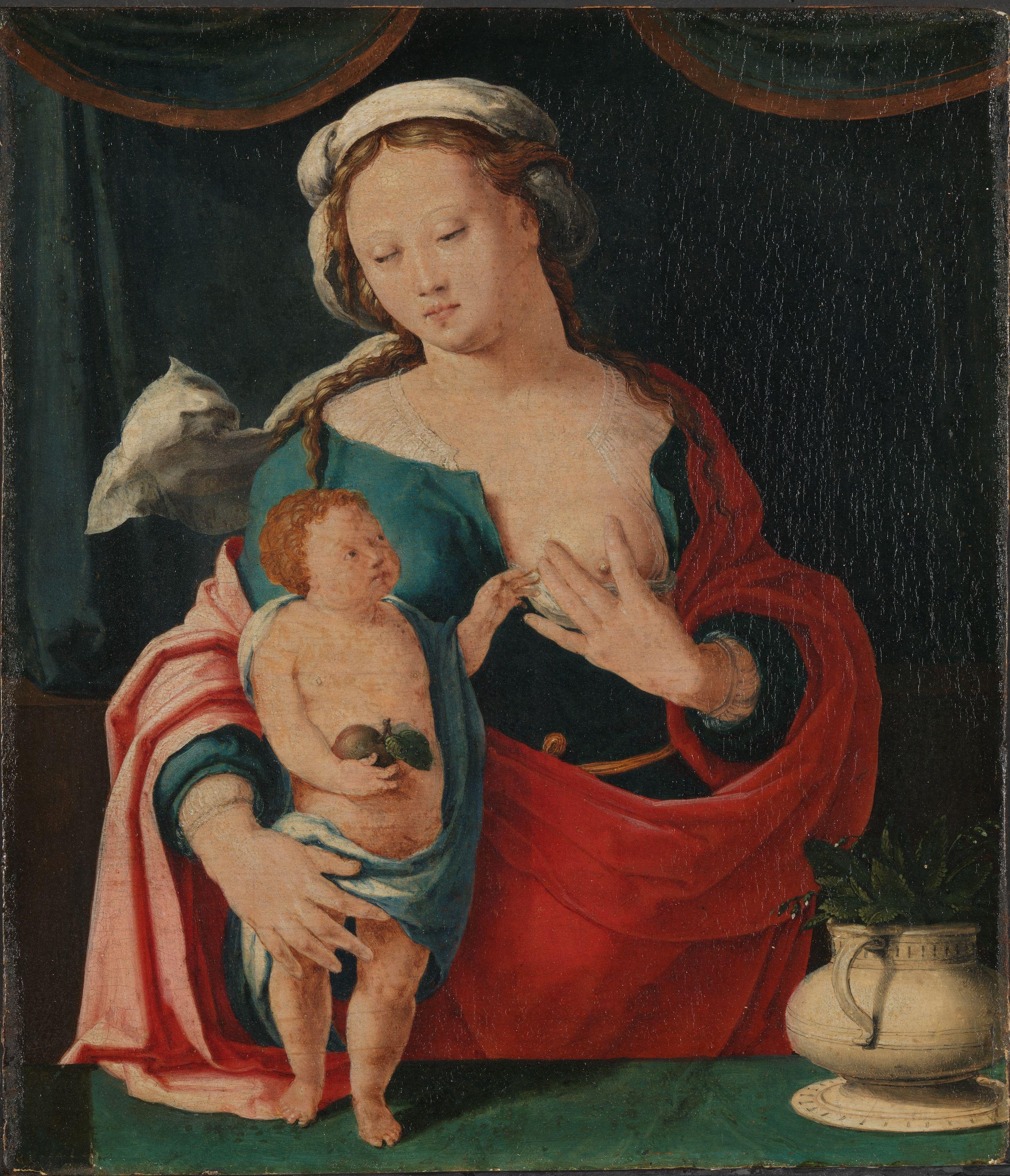 Vierge à l'Enfant - Lucas van Leyden image 1 tableau peint à l’huile sur toile
