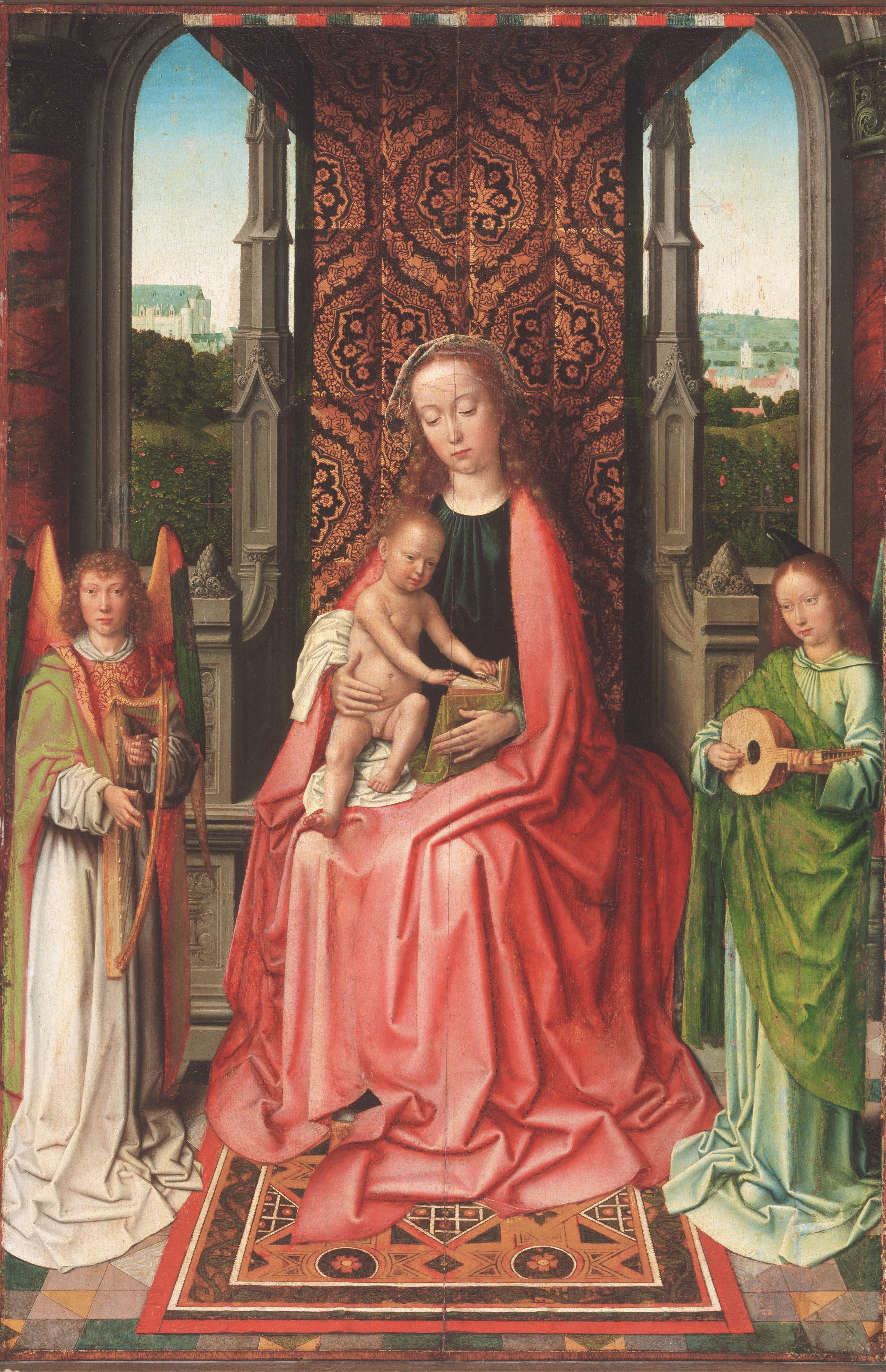 Vierge à l'Enfant trônant, entourée d'anges - Gérard David image 1 reproduction réalisée par Alpha Reproduction