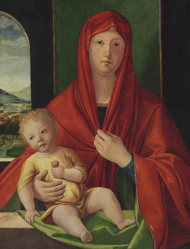 幼いイエスと聖母 - アルヴィーゼ・ヴィヴァリーニ