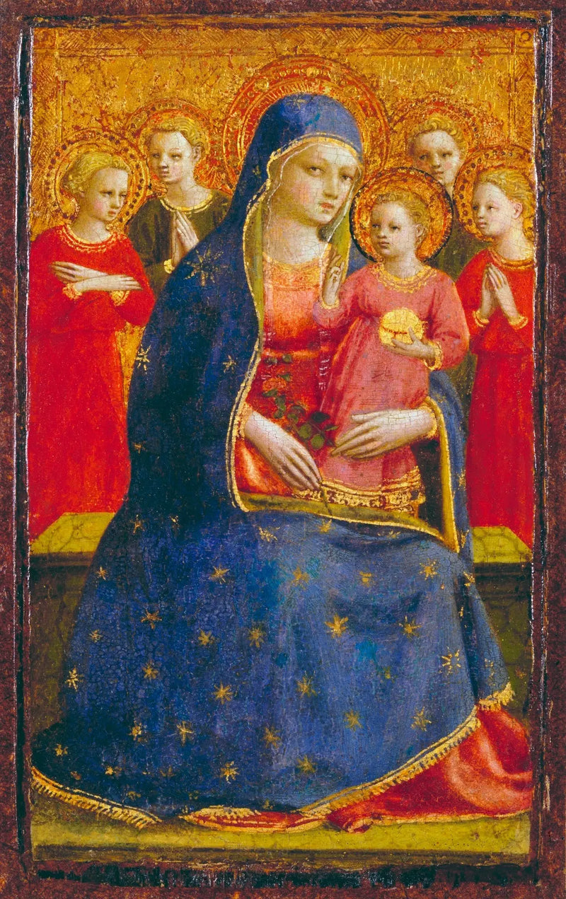 天使と幼いキリストを持つ聖母マリア - フラ・アンジェリコ

Source:
Vierge à l'Enfant avec des anges - Fra Angelico
