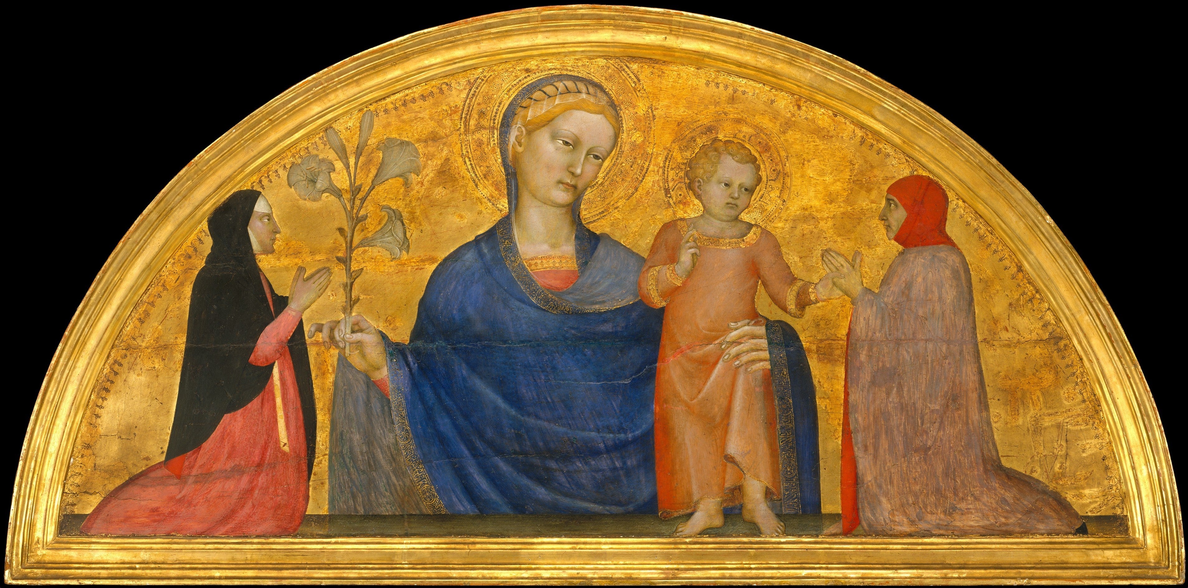 Vierge à l’Enfant avec des donateurs - Giovanni da Milano - Alpha Reproduction