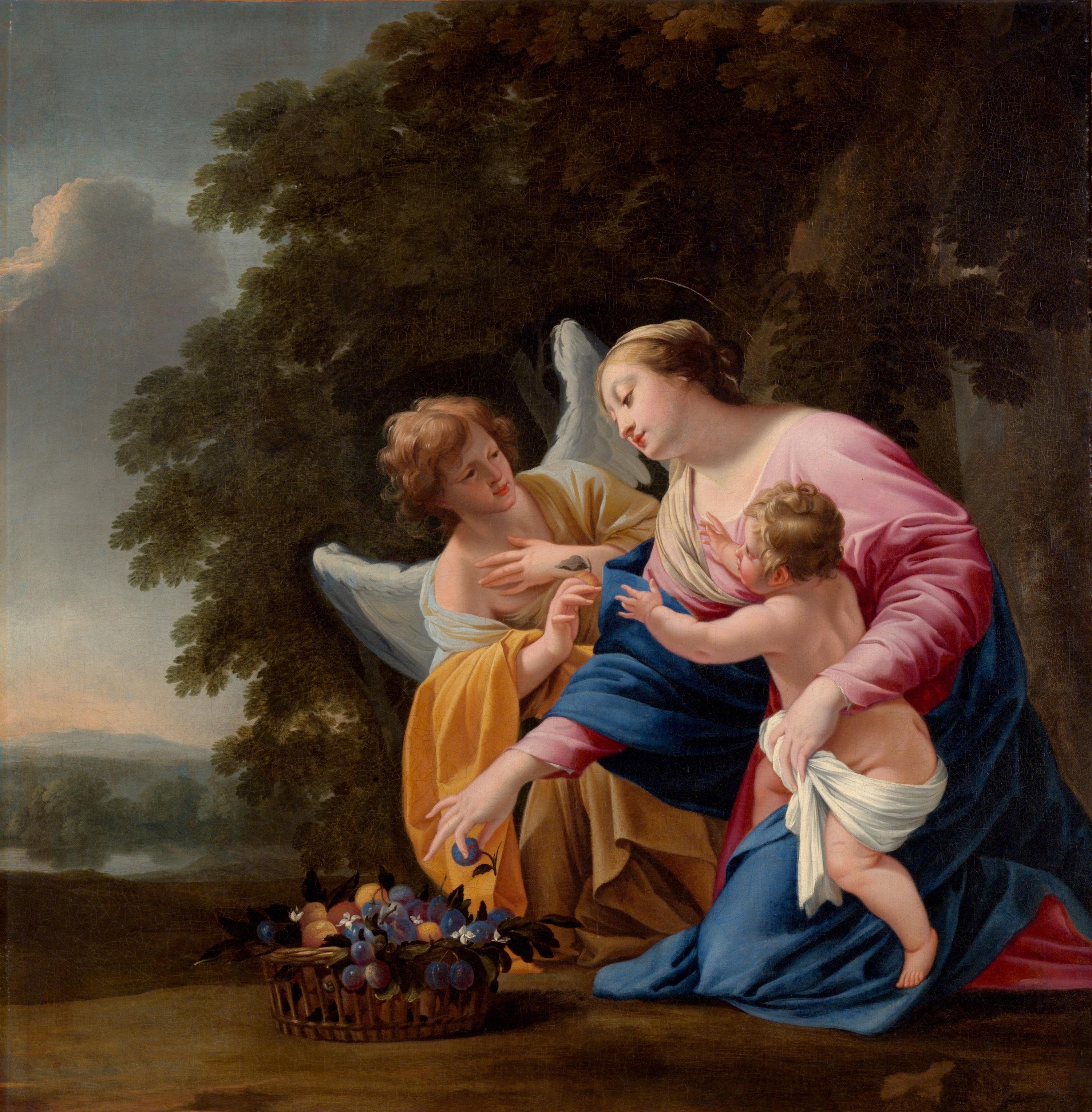 Vierge à l’Enfant avec un Ange - Simon Vouet - Alpha Reproduction