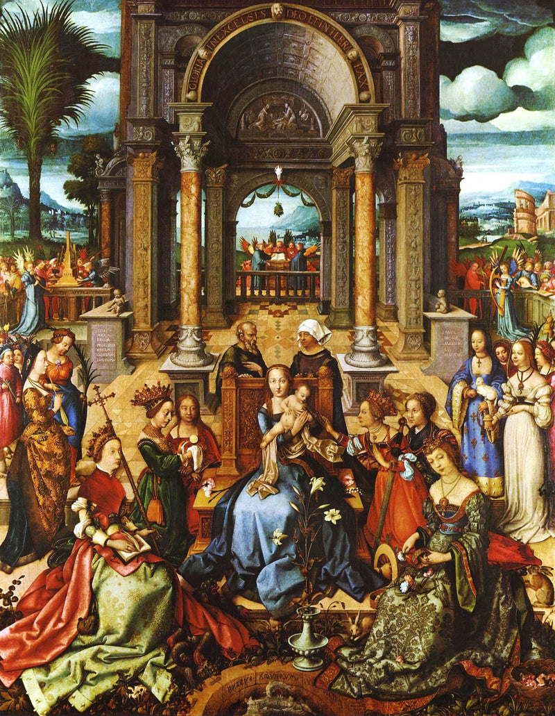 ハンス・ホルバイン・ザ・エルダーによる幼子と聖母像、国立古美術館 - Hans Holbein the Elder