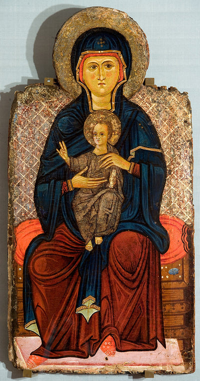 Vierge à l’enfant trônant - Master of the Bigallo Crucifix - Alpha Reproduction