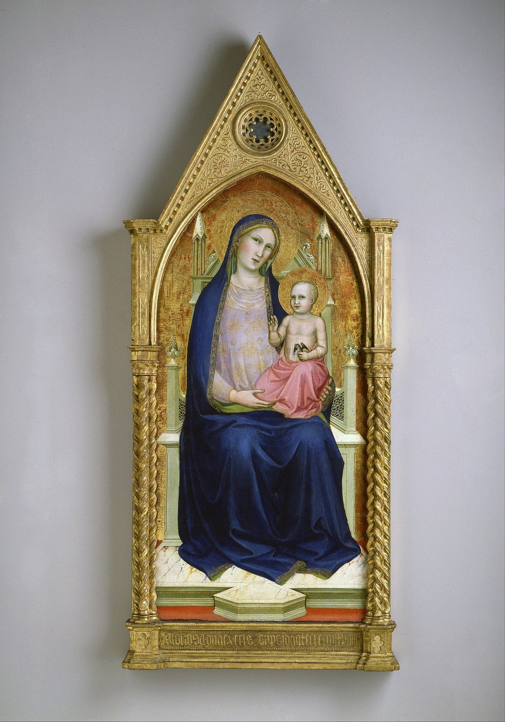Vierge en majesté (extrait d'un retable en dix parties) - Lorenzo Monaco image 1 copie de tableau peinte à la main