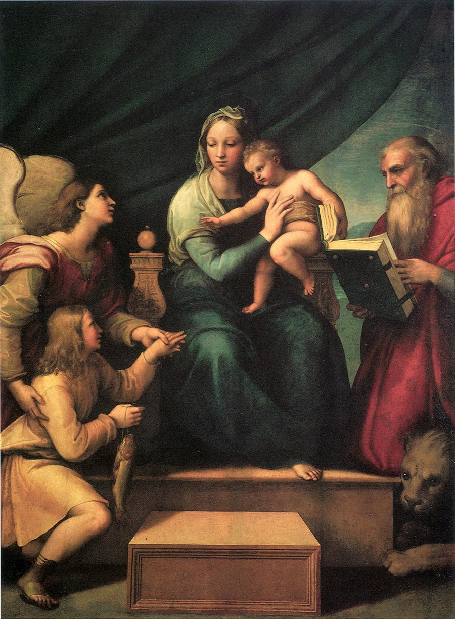 La Vierge au poisson de Raphaël – reproduction peinture à l’huile sur toile