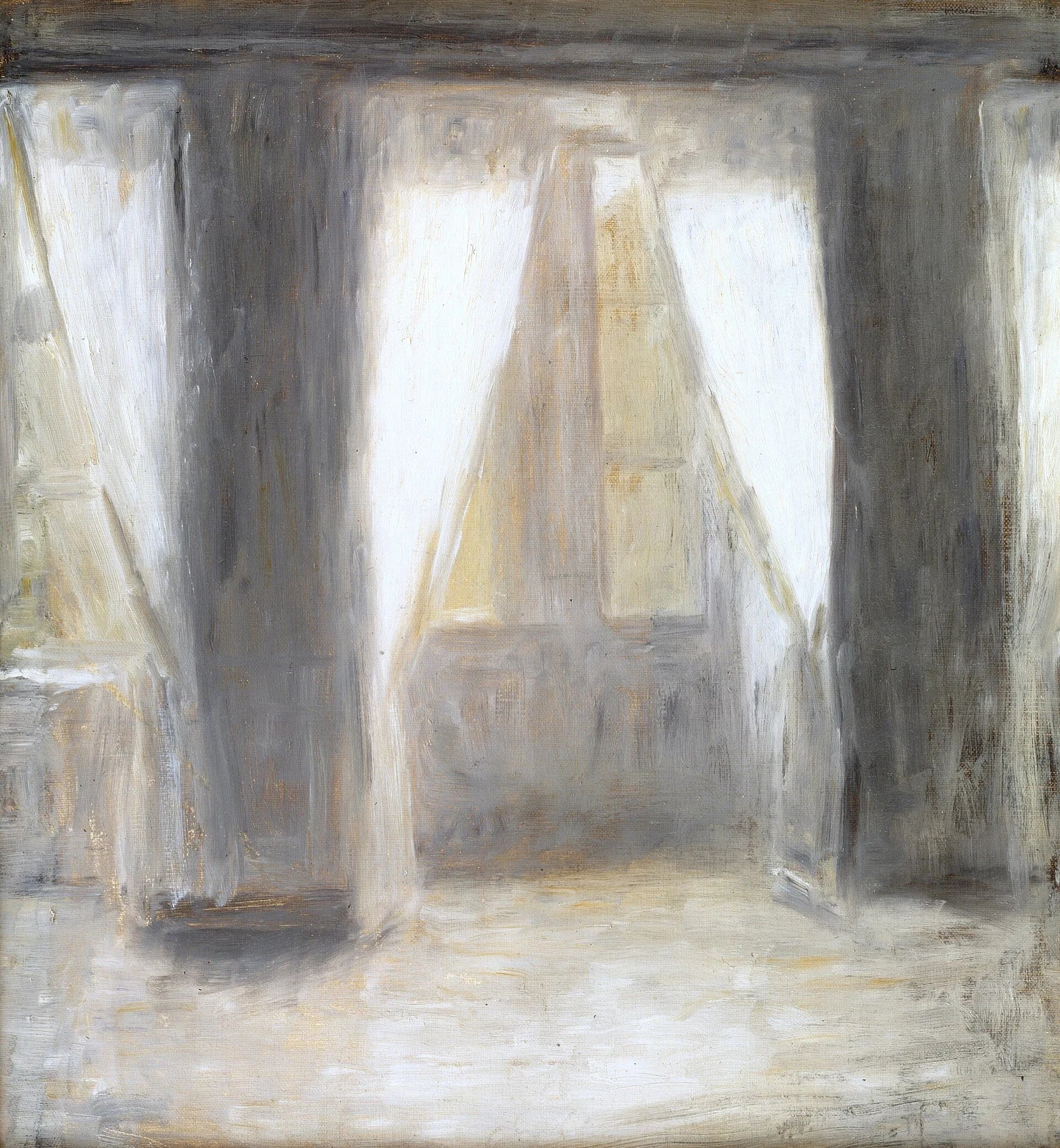 Le Salon de Frederiksberg Allé, peinture de Vilhelm Hammershøi