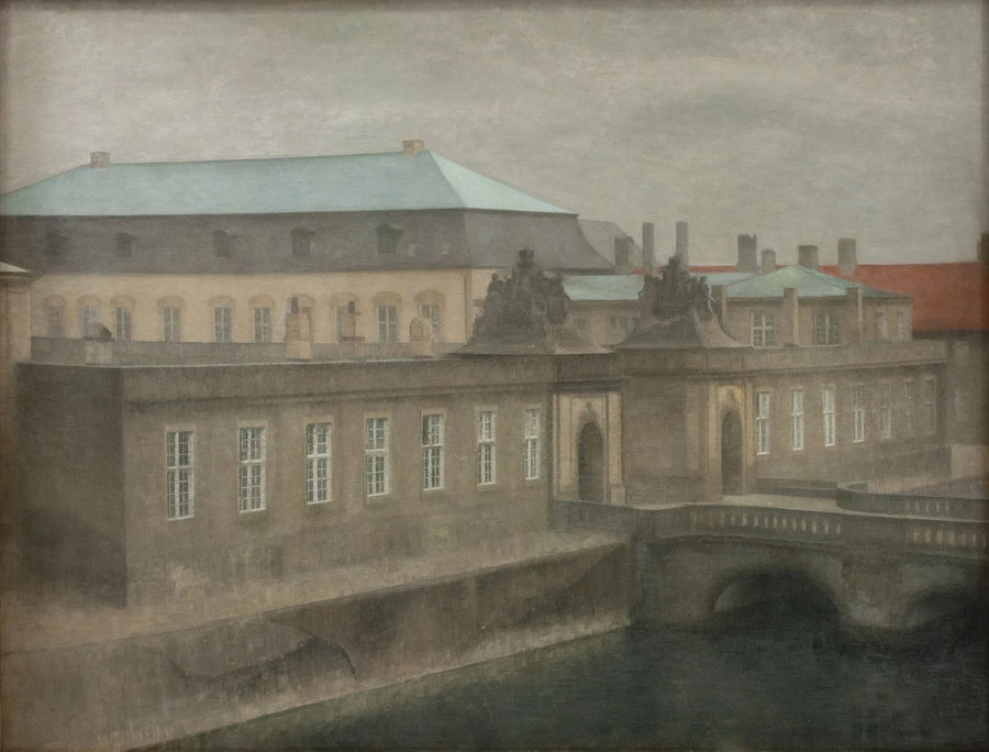 古代クリスチャンスボー、晩秋 - Vilhelm Hammershøi
