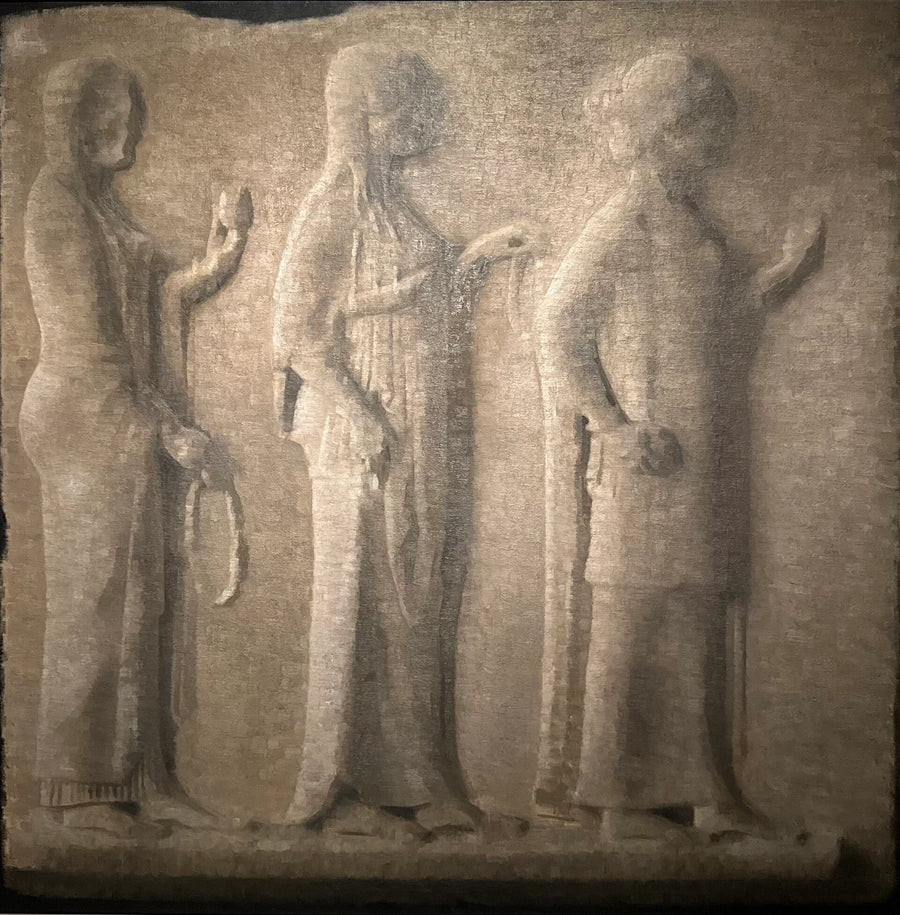 ルーブル美術館のギリシャのレリーフ - Vilhelm Hammershøi