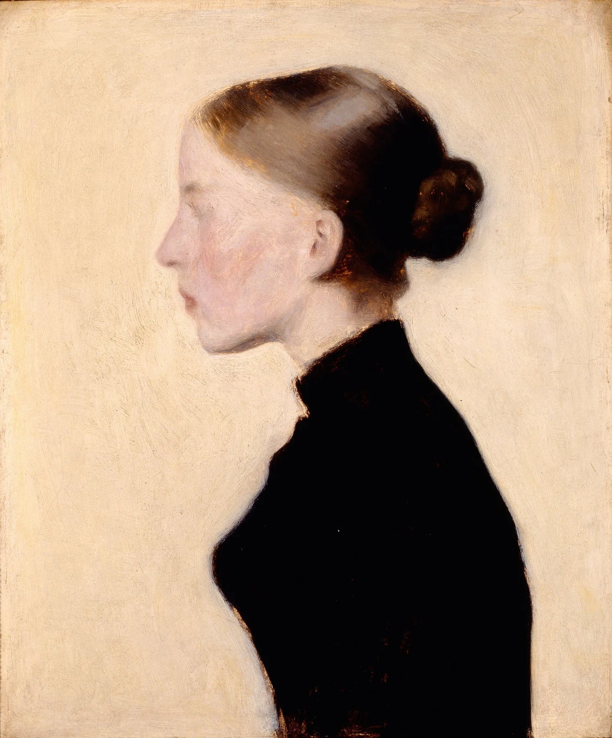 病気の女の子 - Vilhelm Hammershøi