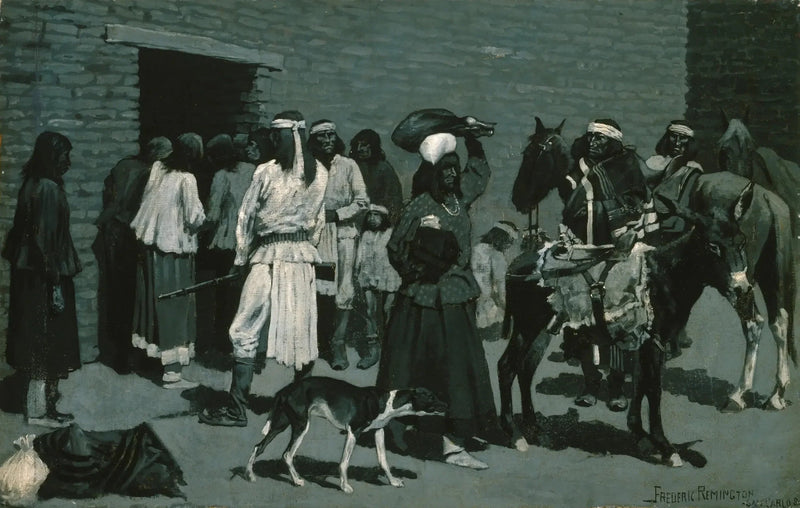 インディアン村 - フレデリック・レミントン

Source:
Village indien Pueblo - Frederic Remington