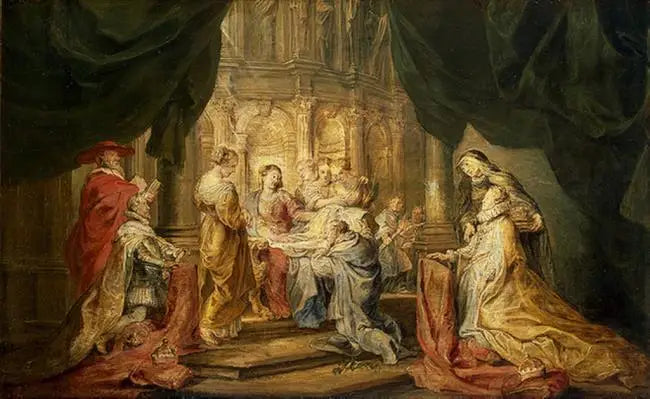 Vision de saint Ildefonse - Peter Paul Rubens image 1 reproduction de peinture à l’huile