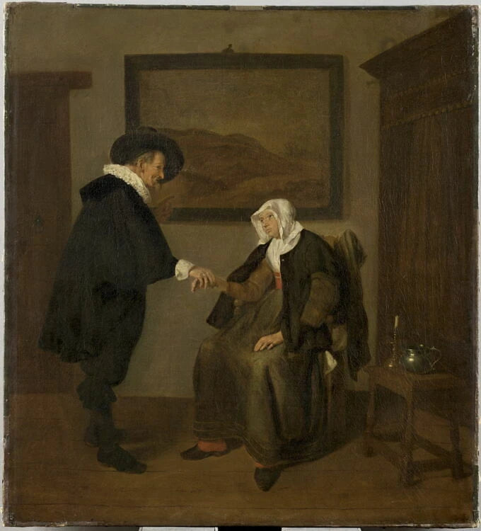 La Visite du médecin - Quiringh Gerritsz. van Brekelenkam