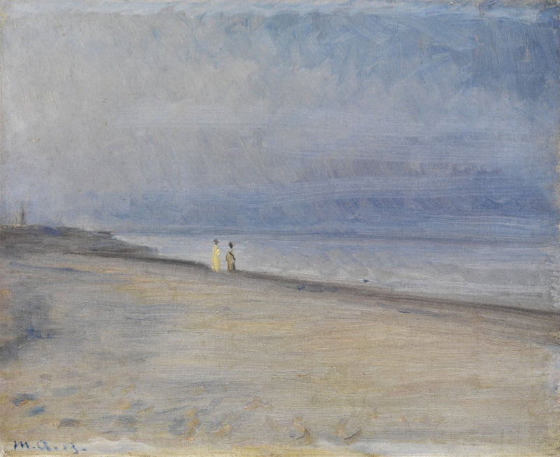 Vue d'une plage - Michael Peter Ancher