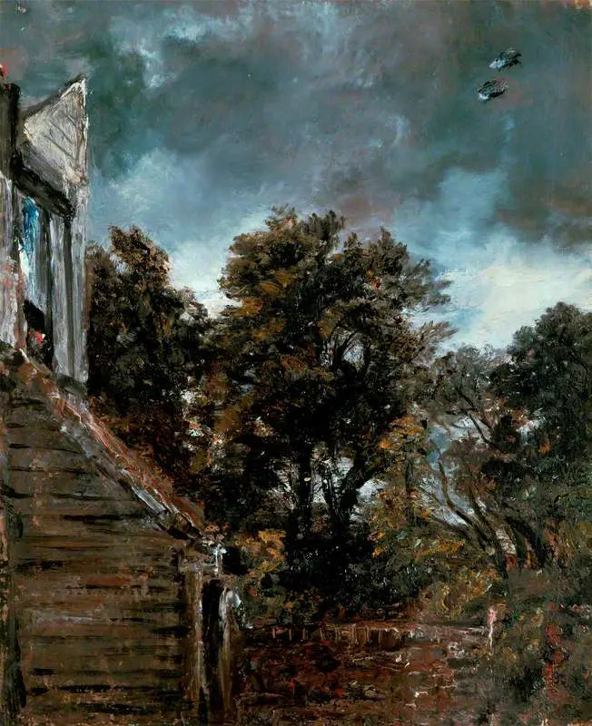 庭の中の景色、左側に納屋がある - ジョン・コンスタブル

Source:
Vue dans un jardin, avec un hangar à gauche - John Constable