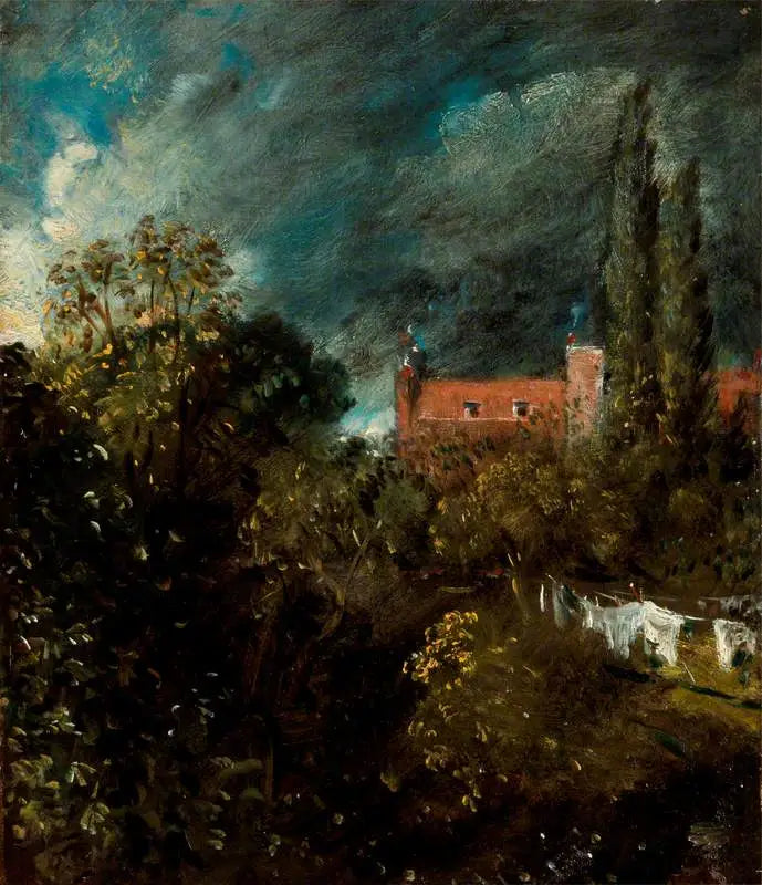 庭園の眺め、向こうに赤い家がある - ジョン・コンスタブル

Source:
Vue dans un jardin, avec une maison rouge au-delà - John Constable