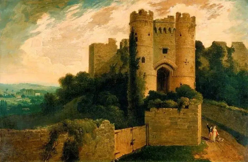 カリズブルック城の入口の眺め、ワイト島 - ジョン・マーティン

Source:
Vue de l'entrée du château de Carisbrooke, île de Wight - John Martin