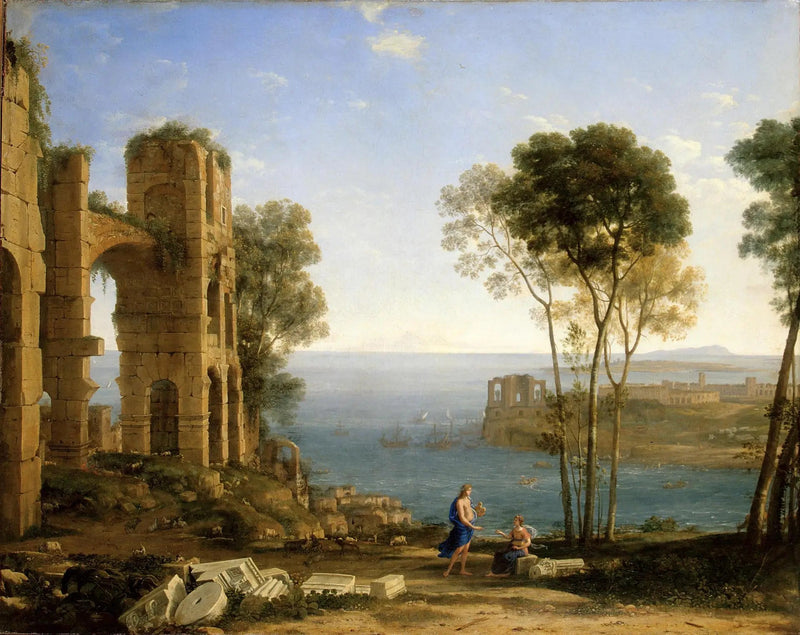 クメールのアポロンとシビュラの海岸の眺め - クロード・ロラン

Source:
Vue de la côte avec Apollon et la sibylle de Cumes - Claude Lorrain