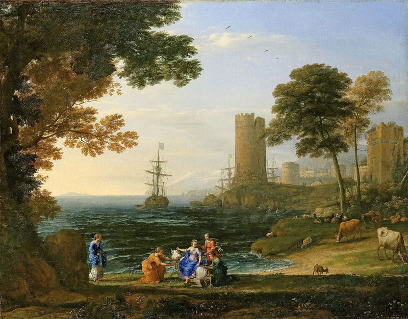 ヨーロッパの上陸と海岸の眺め - クロード・ロラン

Source:
Vue de la côte avec l'enlèvement d'Europe - Claude Lorrain