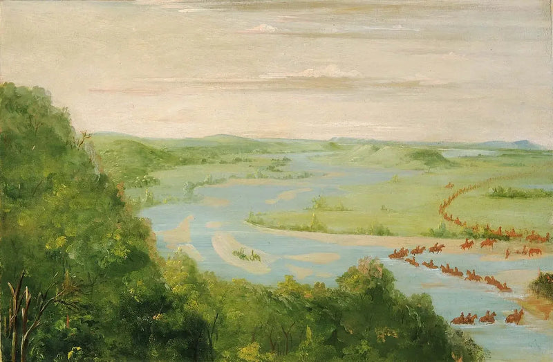 カナダの川の眺め、ドラグーンズ・クロッシング - ジョージ・キャトリン

Source:
Vue de la rivière Canadienne, Dragoons Crossing - George Catlin