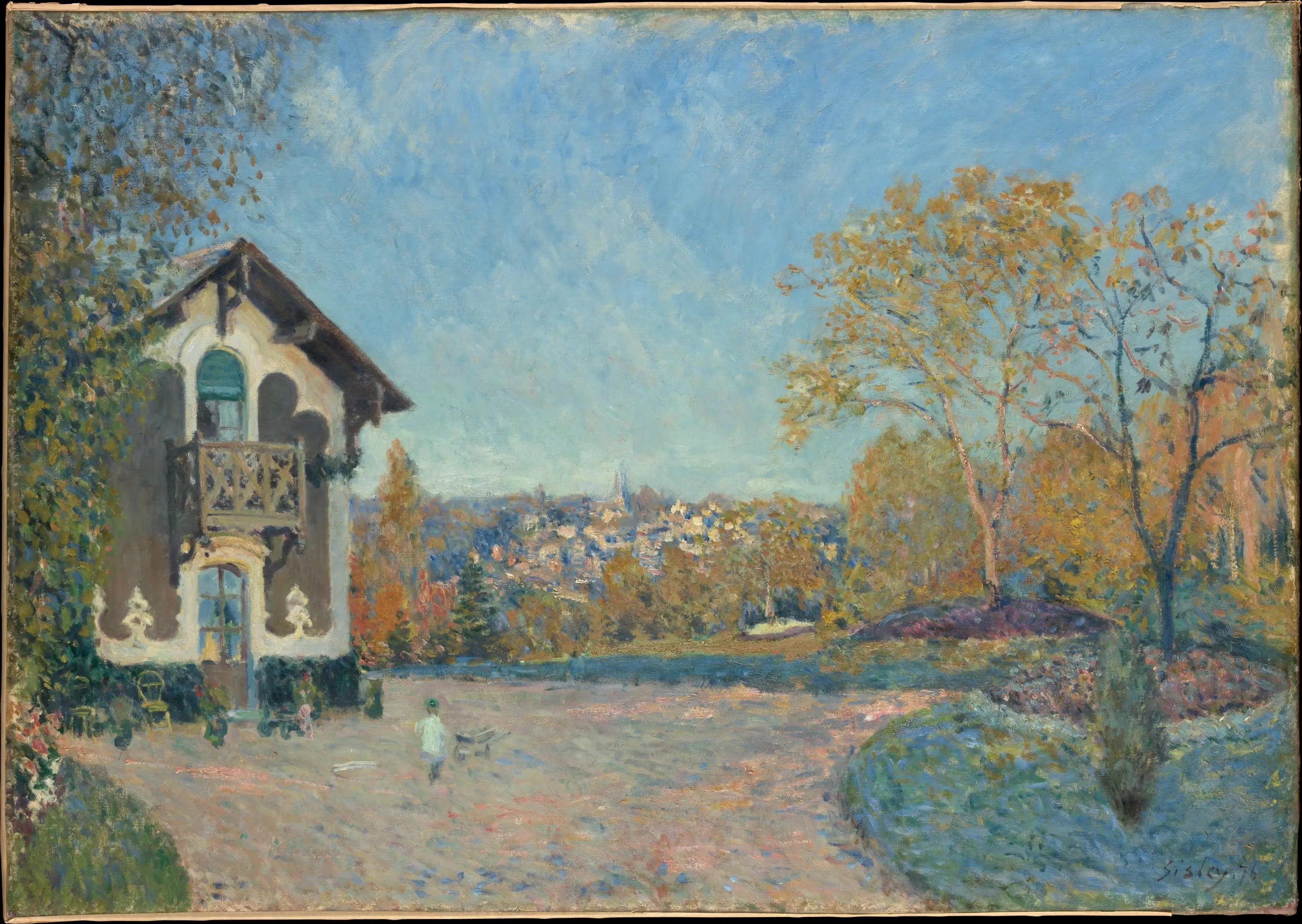 Vue de Marly-le-Roi depuis Cœur-Volant - Alfred Sisley image 1 reproduction artisanale de tableau