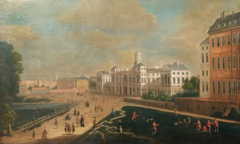 ホワイトホールの眺め、新馬衛兵隊 - カナレット

Source:
Vue de Whitehall, New Horse Guards - Canaletto