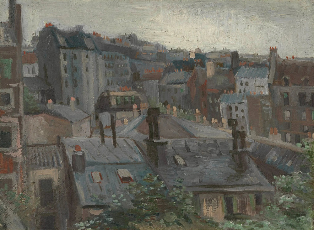 Vue depuis l'atelier de Vincent - Vincent van Gogh image 1 reproduction de peinture à l’huile