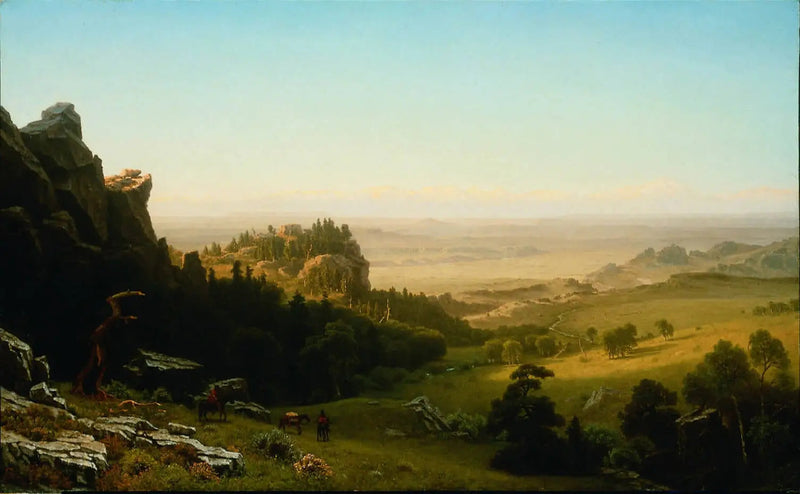 ワイオミング州ウィンドリバー山脈からの眺め - アルバート・ビアシュタット

Source:
Vue depuis les montagnes de Wind River, Wyoming - Albert Bierstadt
