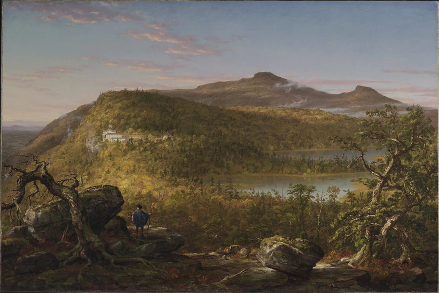キャッツキル山脈の山々とマウンテンハウス、二つの湖の眺め、朝 - トーマス・コール

Source:
Vue des deux lacs et de Mountain House, montagnes Catskill, matin - Thomas Cole
