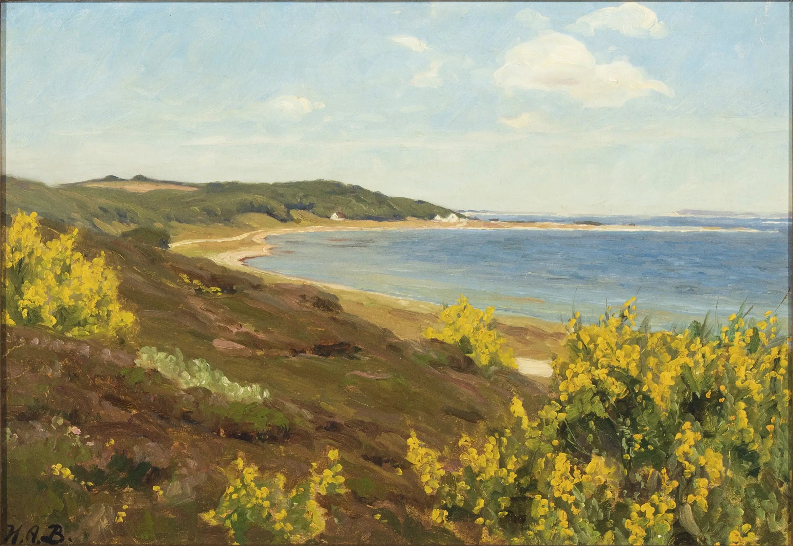 Vue des montagnes Legind Mors au Danemark - H. A. Brendekilde - Alpha Reproduction