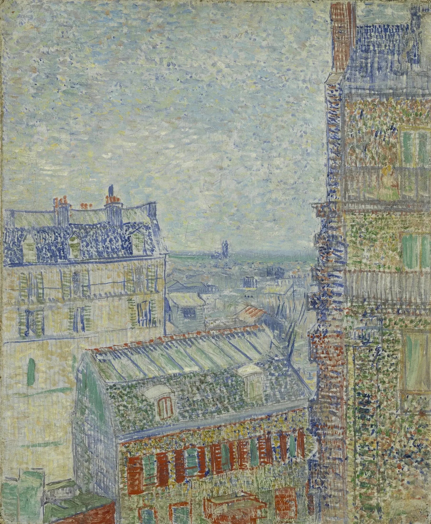 Vue des toits de Paris - Vincent van Gogh image 1 reproduction d’œuvre d’art à l’huile