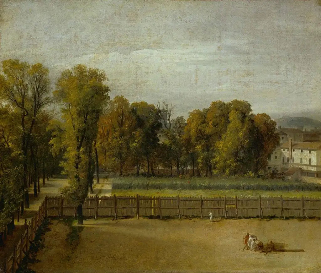 Vue du jardin du Luxembourg à Paris - Jacques-Louis David image 1 copie de tableau peinte à la main