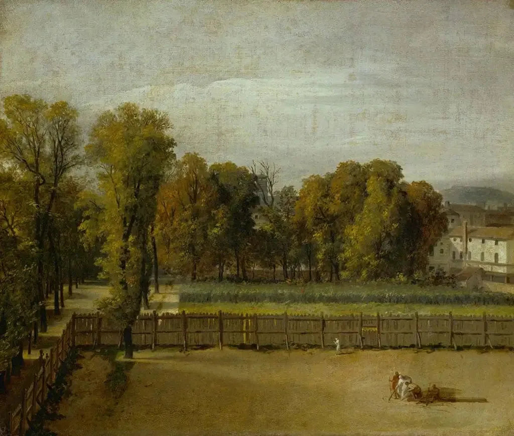 Vue du jardin du Luxembourg à Paris - Jacques-Louis David image 1 copie de tableau peinte à la main