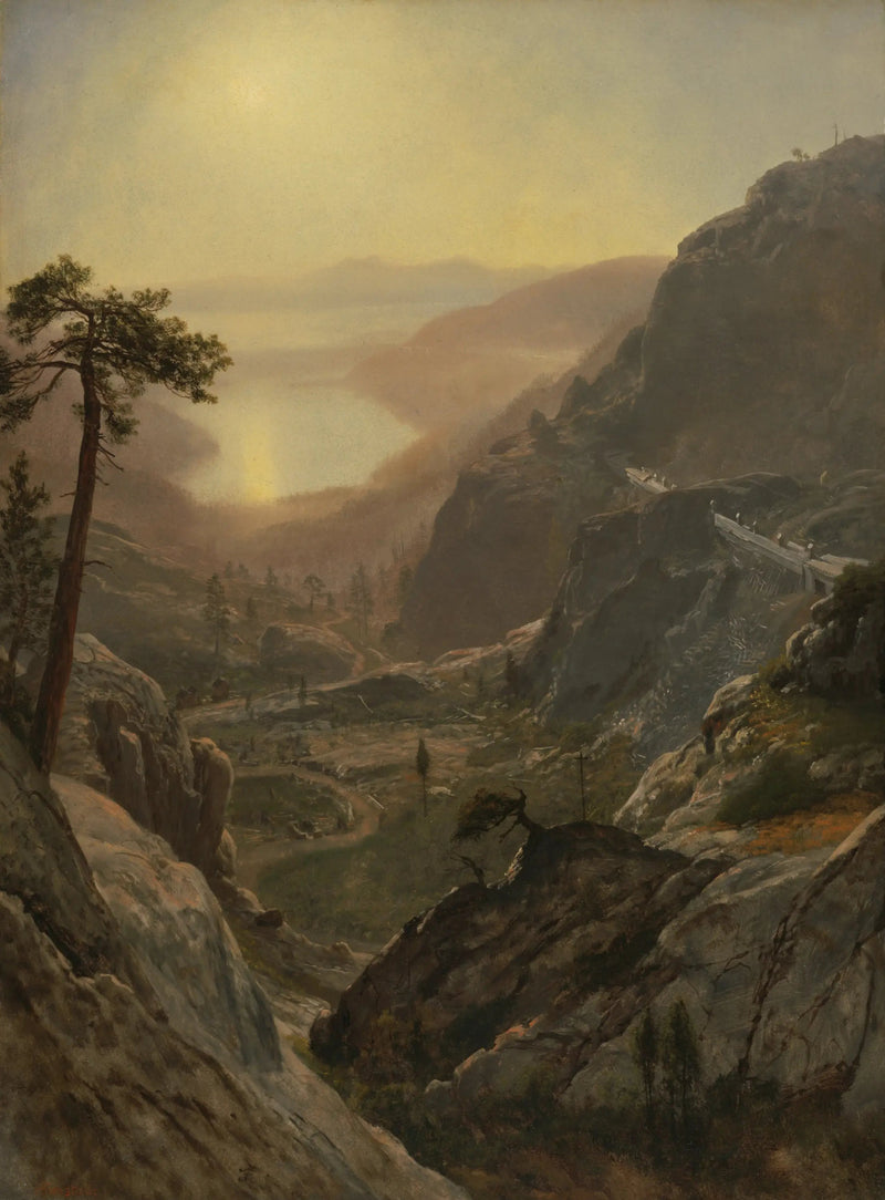 ドナー湖の眺め、カリフォルニア - アルバート・ビアシュタット

Source:
Vue du lac Donner, Californie - Albert Bierstadt