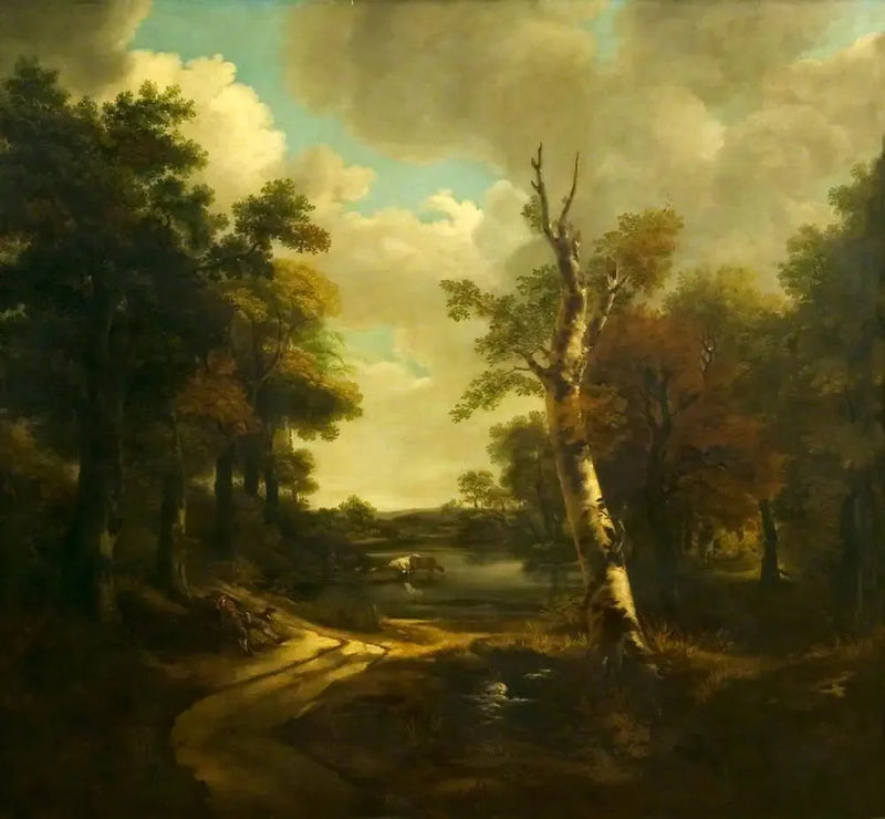 ドリンクストーン公園の眺め、ストウマーケット、サフォーク - トーマス・ゲインズバロー

Source:
Vue du parc Drinkstone, Stowmarket, Suffolk - Thomas Gainsborough