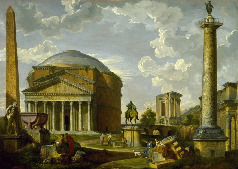 ローマ古代のパンテオンと他の建造物の幻想的な眺め - ジョバンニ・パオロ・パニーニ

Source:
Vue fantastique du Panthéon et d'autres monuments de la Rome antique - Giovanni Paolo Panini