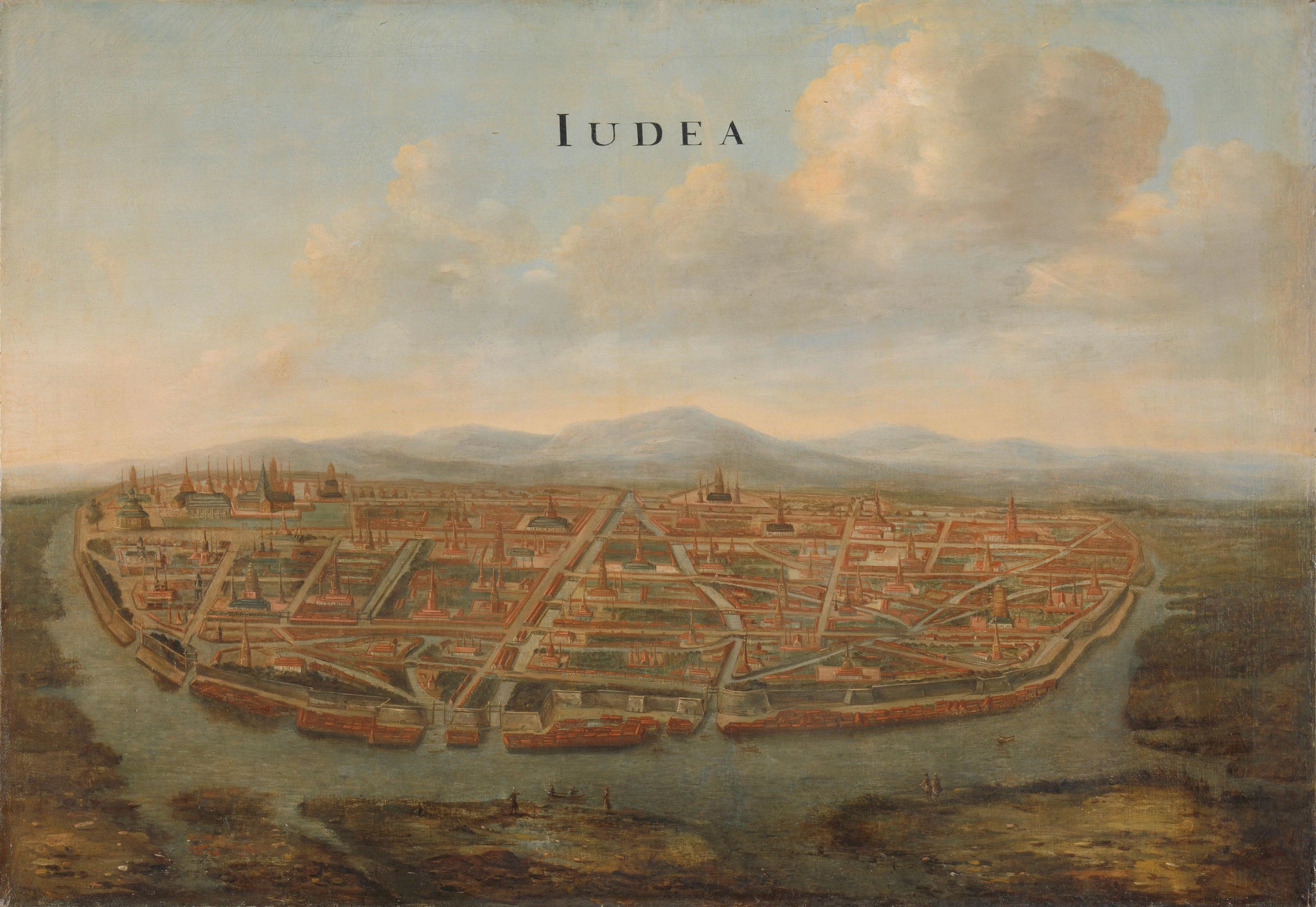 Vue d'Iudea, la capitale du Siam - Johannes Vingboons