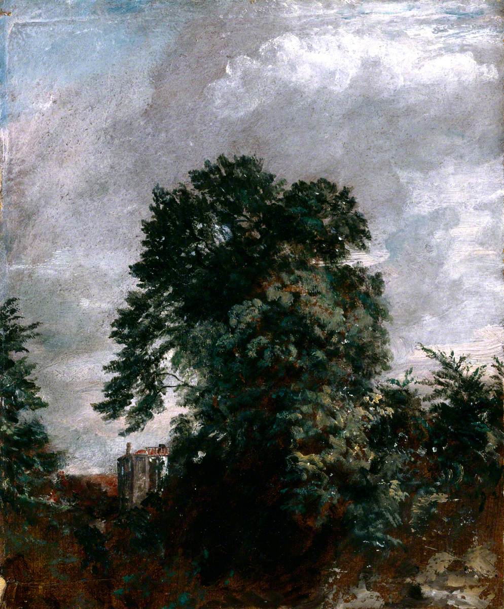Vue lointaine du bosquet Hampstead - John Constable - Alpha Reproduction