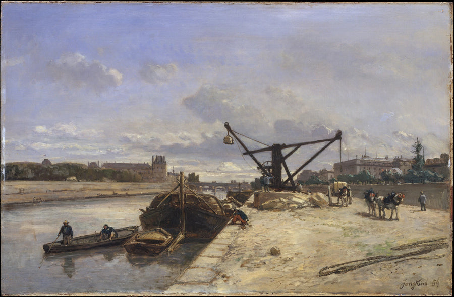 Vue du quai d'Orsay - Johan Barthold Jongkind