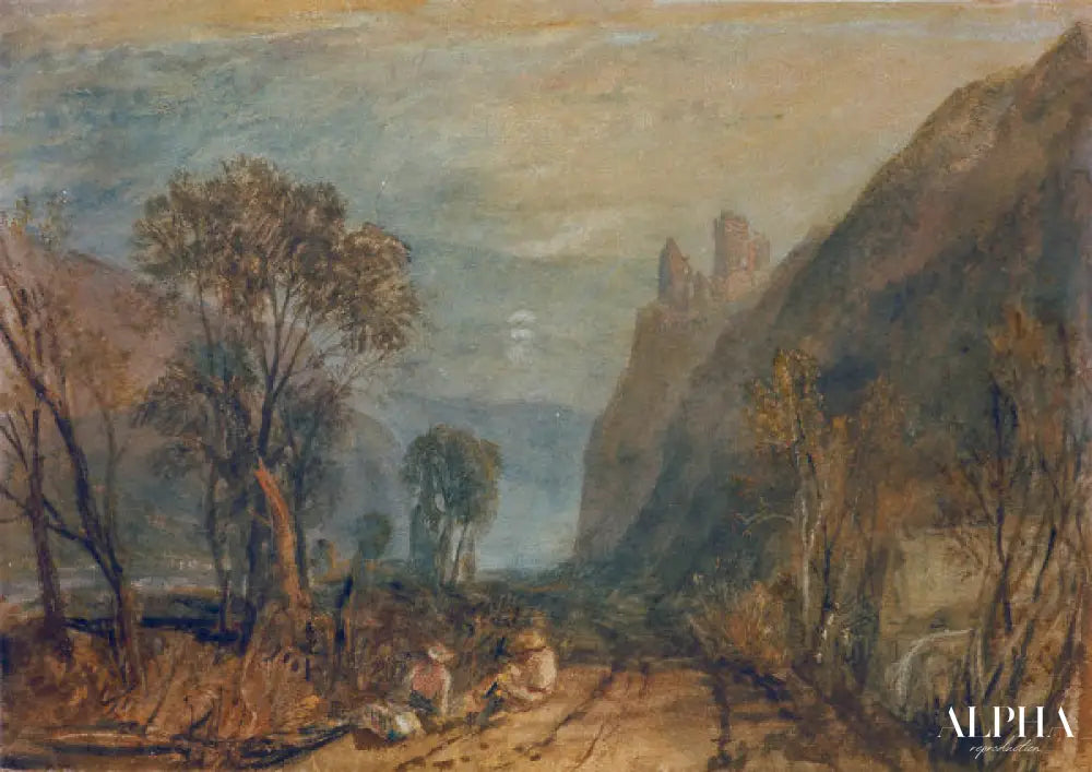 Vue sur le Rhin - William Turner - Reproductions de tableaux et peintures haut de gamme