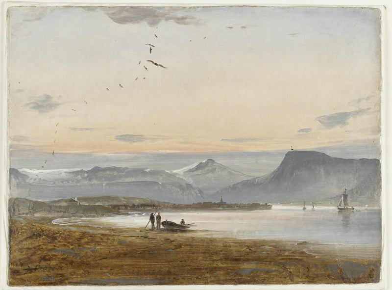 Vue de Troms-Öe (esquisse) - Peder Balke