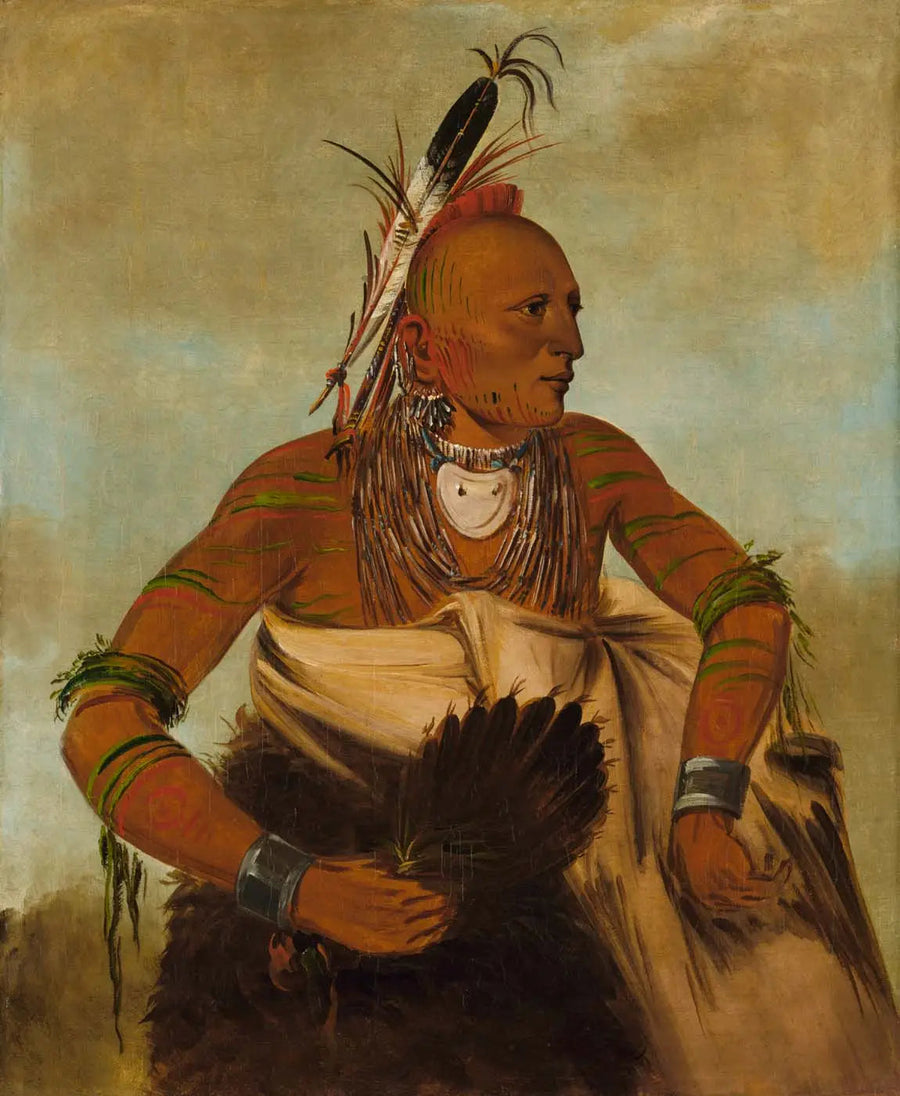 オリジナルの油彩絵画のレプリカ - アルファレプリカション

Source:
Wa-ho-béck-ee, un beau courageux - George Catlin