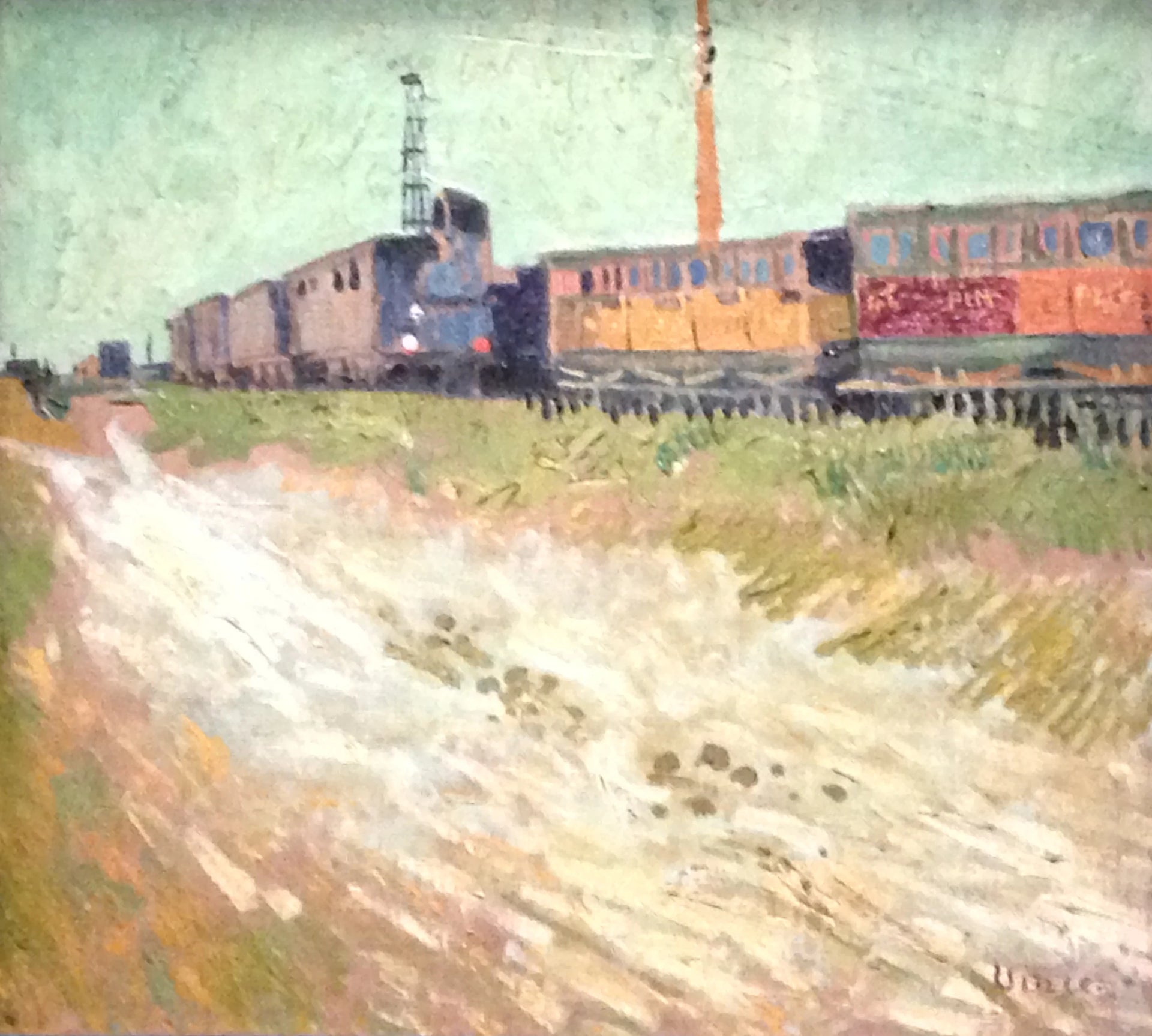 Wagons de chemin de fer à Arles F446 de Vincent van Gogh, Musée Angladon