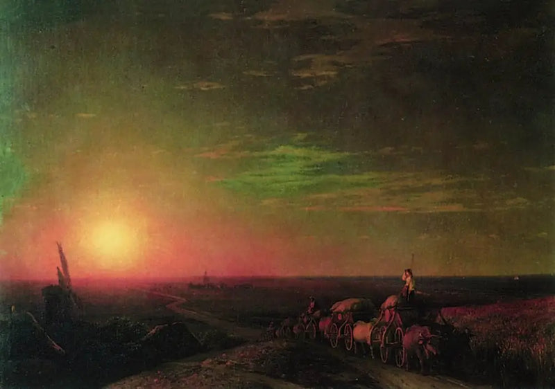 ワゴン チュマクス - イワン アイヴァゾフスキー

Source:
Wagons Chumaks - Ivan Aïvazovski
