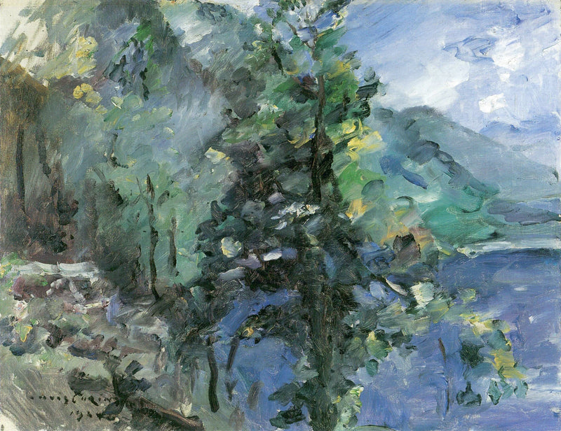 Walchensee mit Abhang des Jochberges - Lovis Corinth