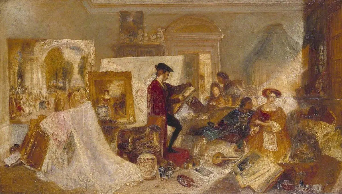 Watteau Study by Fresnoy’s Rules - J. M. W. Turner image 1 reproduction réalisée par Alpha Reproduction