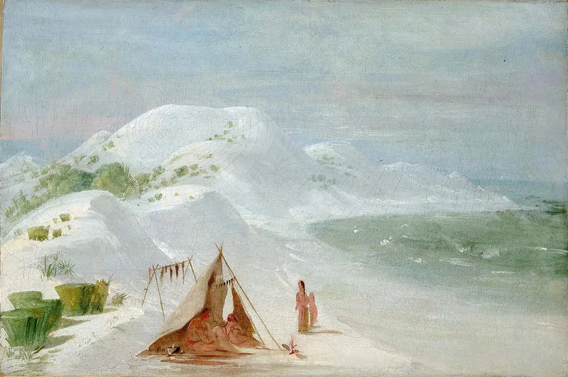 ペンサコーラ近くのサンタローザ島のホワイトサンド・ブラフ

Source:
White Sand Bluffs, sur l'île de Santa Rosa, près de Pensacola - George Catlin