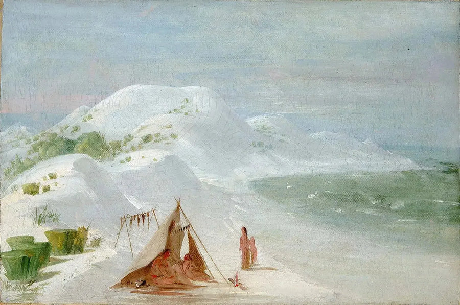 ペンサコーラ近くのサンタローザ島のホワイトサンド・ブラフ

Source:
White Sand Bluffs, sur l'île de Santa Rosa, près de Pensacola - George Catlin